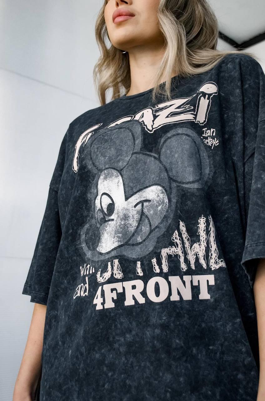 Футболка варьонка оверсайз One size Сірий - фото 5