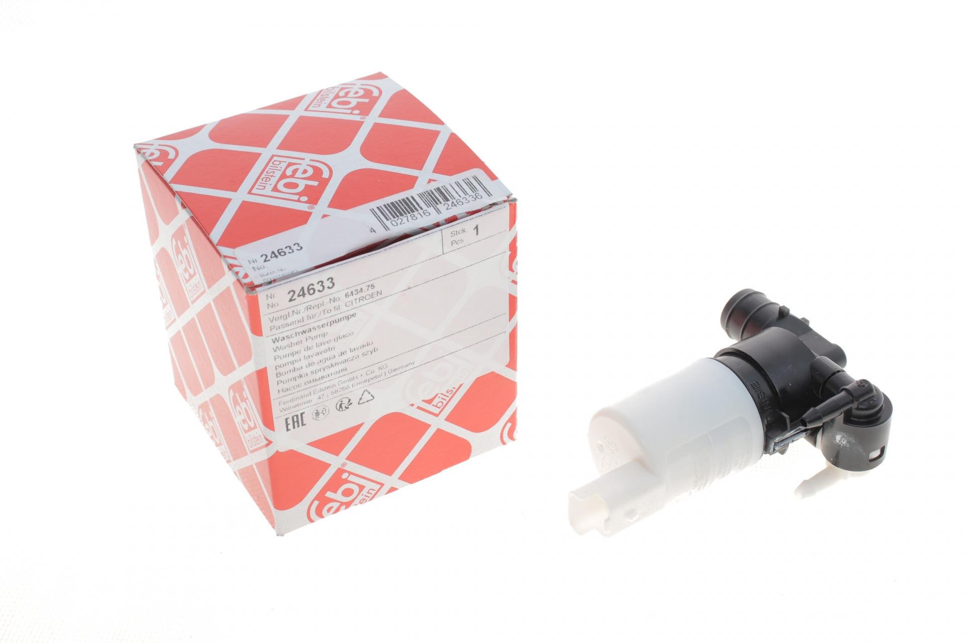 Насос омывателя стекла FEBI BILSTEIN дуальный Renault Trafic 01- (24633)