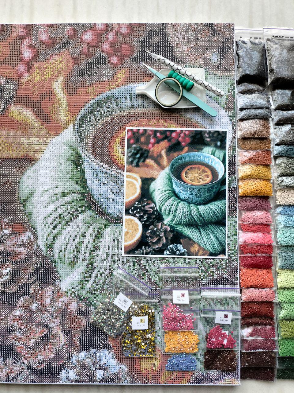 Алмазная мозаика АлМазка Аромат осени квадратные алмазы на подрамнике 40x50 см (АлМ-284) - фото 2 Алмазная мозаика АлМазка Аромат осени квадратные алмазы на подрамнике 40x50 см (АлМ-284) - фото 2