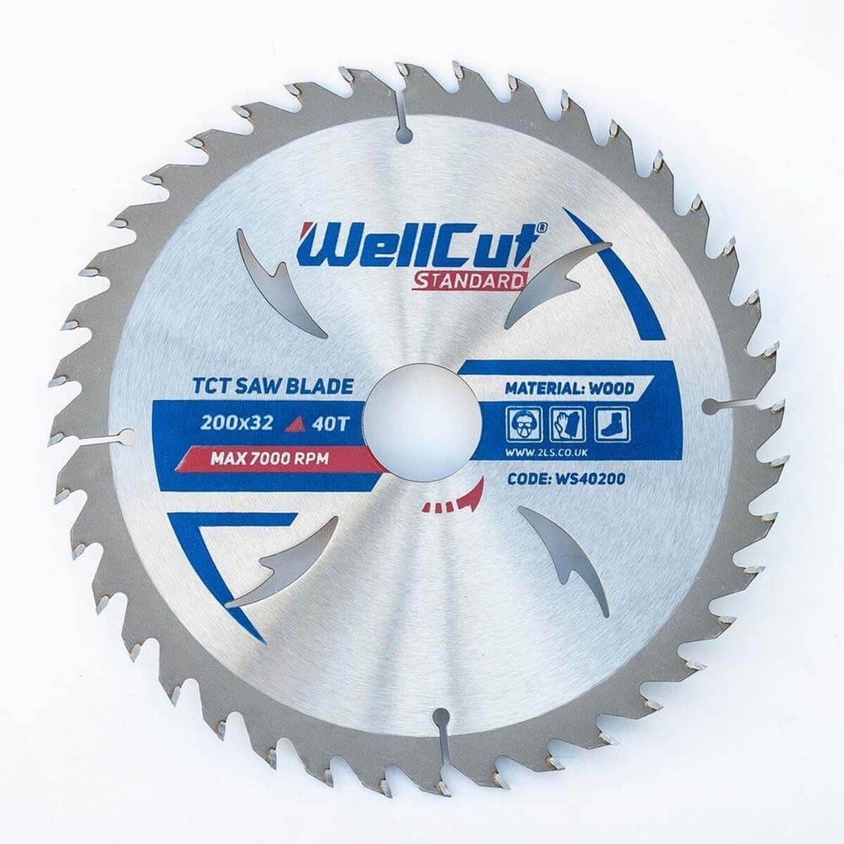Пильный диск по дереву WellCut Standard 200х32 мм 40T 50 шт. (018034)