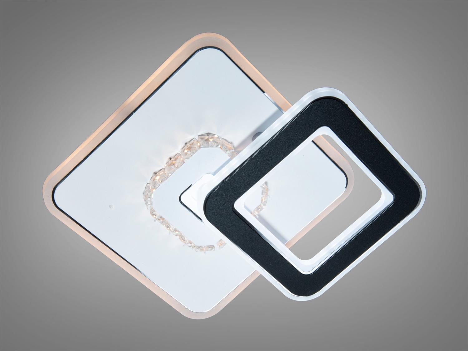 Светильник LED квадратный 24 W 20 см 3 режима свечения (2376)