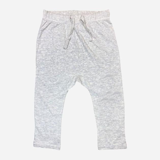 Штаны детские H&M 706073 50 см Серый меланж (1111109411191)