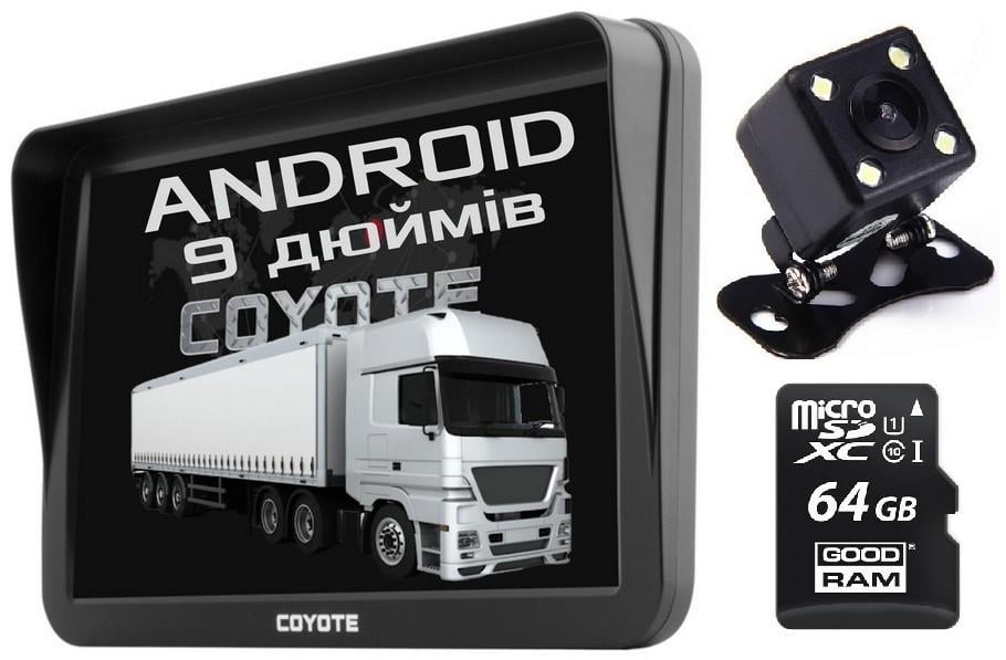 GPS навігатор Coyote 1050 Master PRO Ram 1 Gb ROM 16 Gb на Android для вантажівок з камерою заднього виду та MicroSD 64 Gb - фото 4