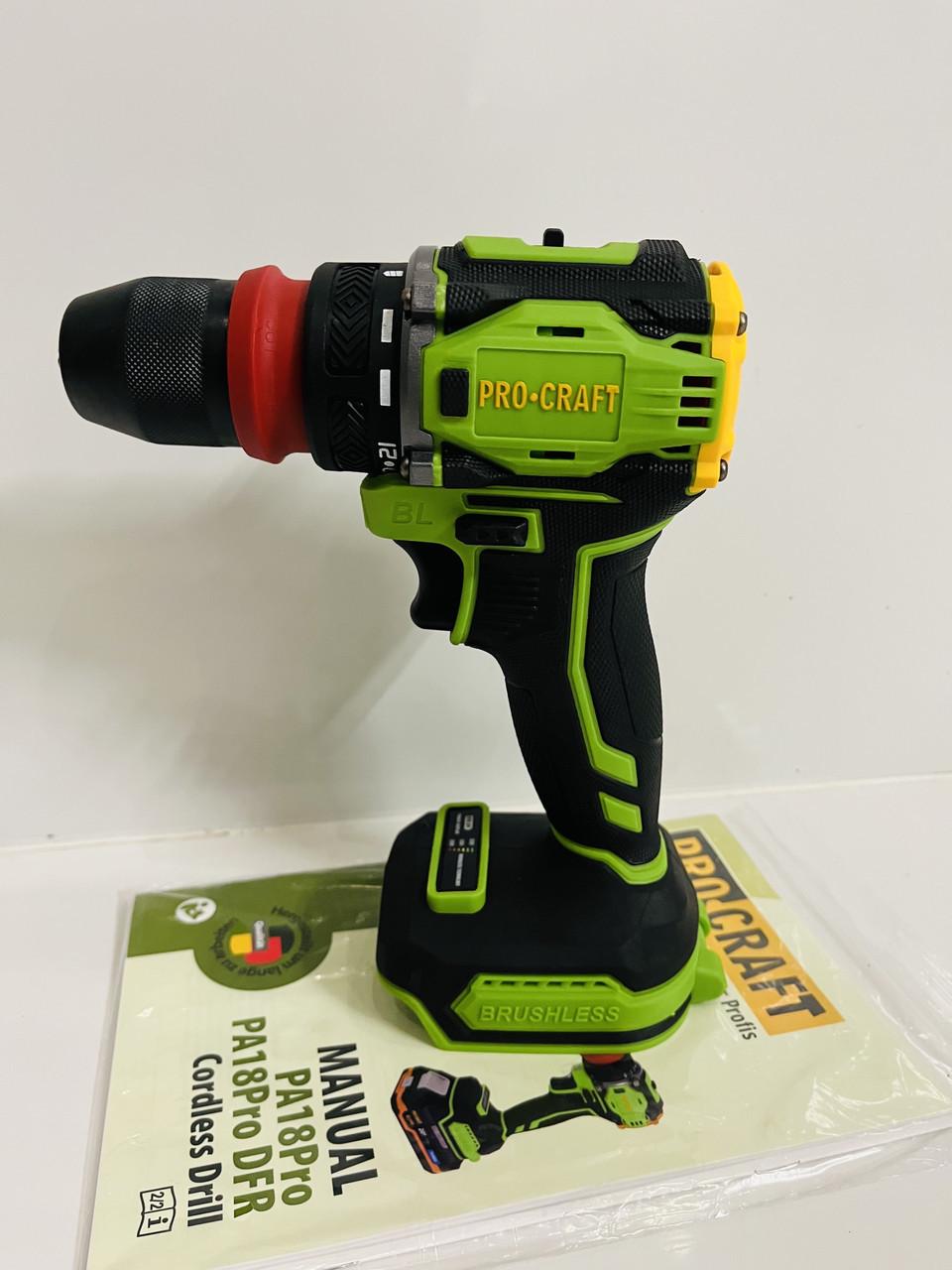 Шуруповерт Procraft PA18PRO DFR без АКБ (PA181818)