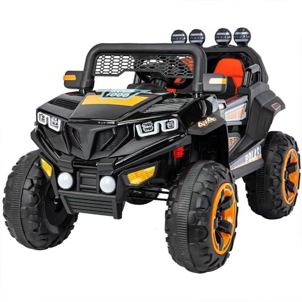 Електромобіль дитячий Spoko SP-V50 акумуляторний із LED-фарами до 15 кг Чорний (147-76-42401061)