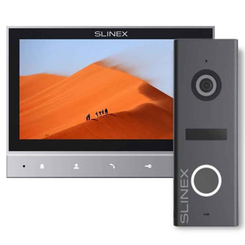 Комплект відеодомофона Slinex SK 7 Cloud Grey з панеллю виклику ML-17HD Wi-Fi Full HD Graphite (36293816) Комплект відеодомофона Slinex SK 7 Cloud Grey з панеллю виклику ML-17HD Wi-Fi Full HD Graphite (36293816)