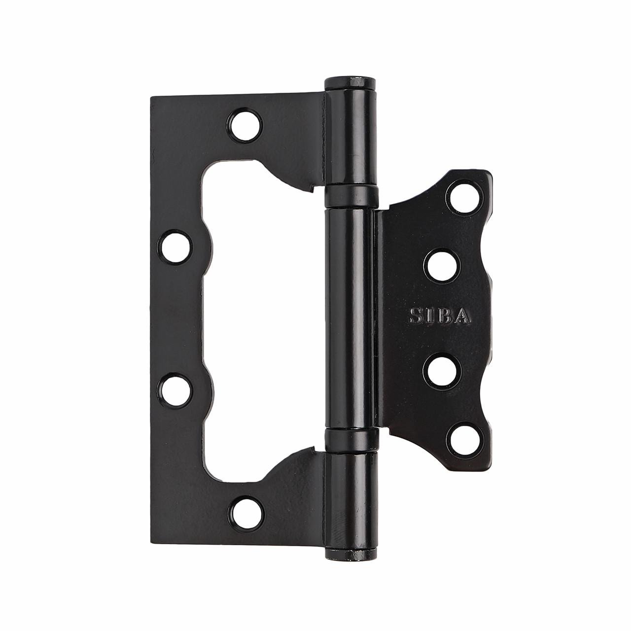 Петля дверная Siba универсальная накладная 100 мм Черный матовый (2BB 4"х3"х2,5mm FHP MB) Петля дверная Siba универсальная накладная 100 мм Черный матовый (2BB 4"х3"х2,5mm FHP MB)