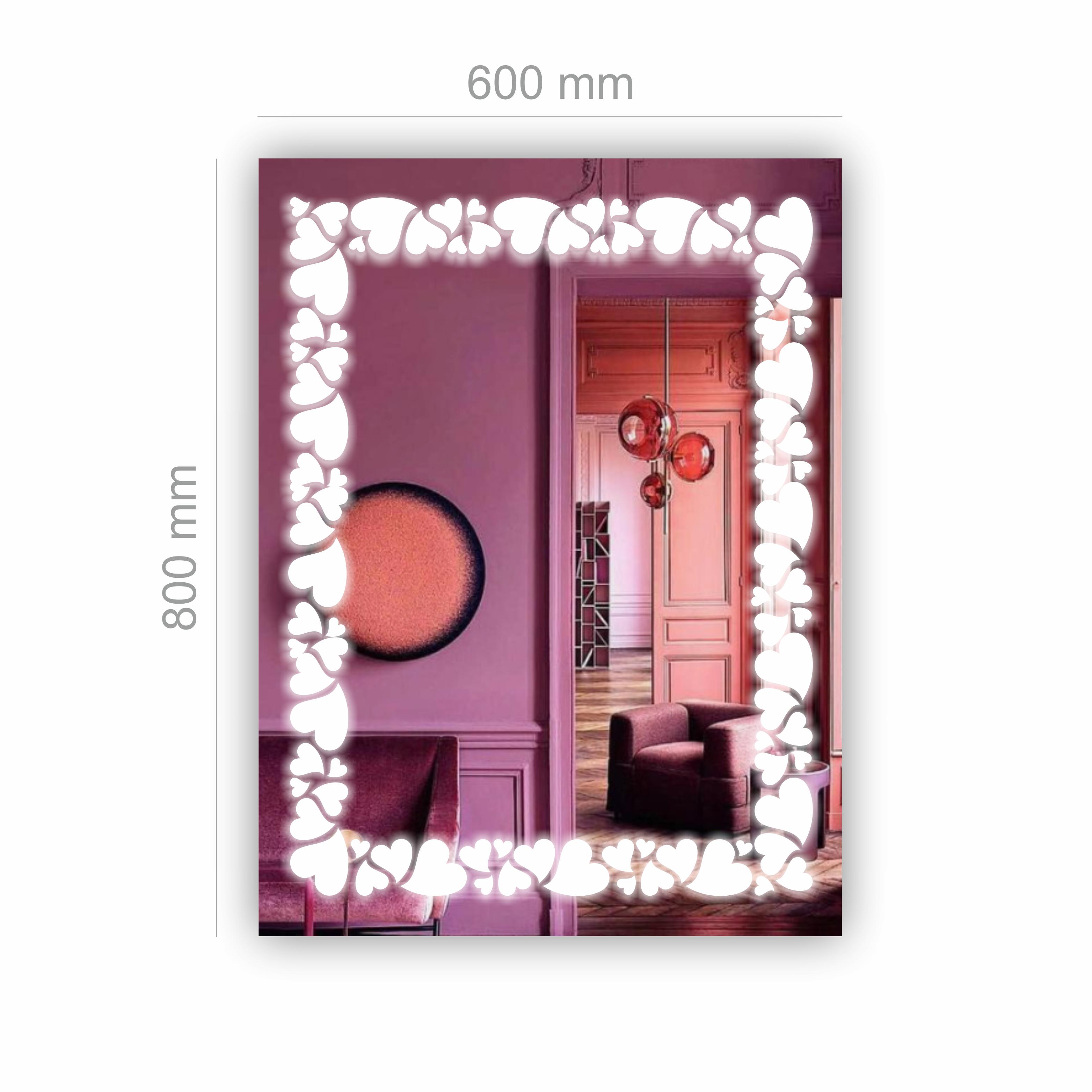 Зеркало с LED подсветкой 600х800 мм (R-092) - фото 2 Зеркало с LED подсветкой 600х800 мм (R-092) - фото 2