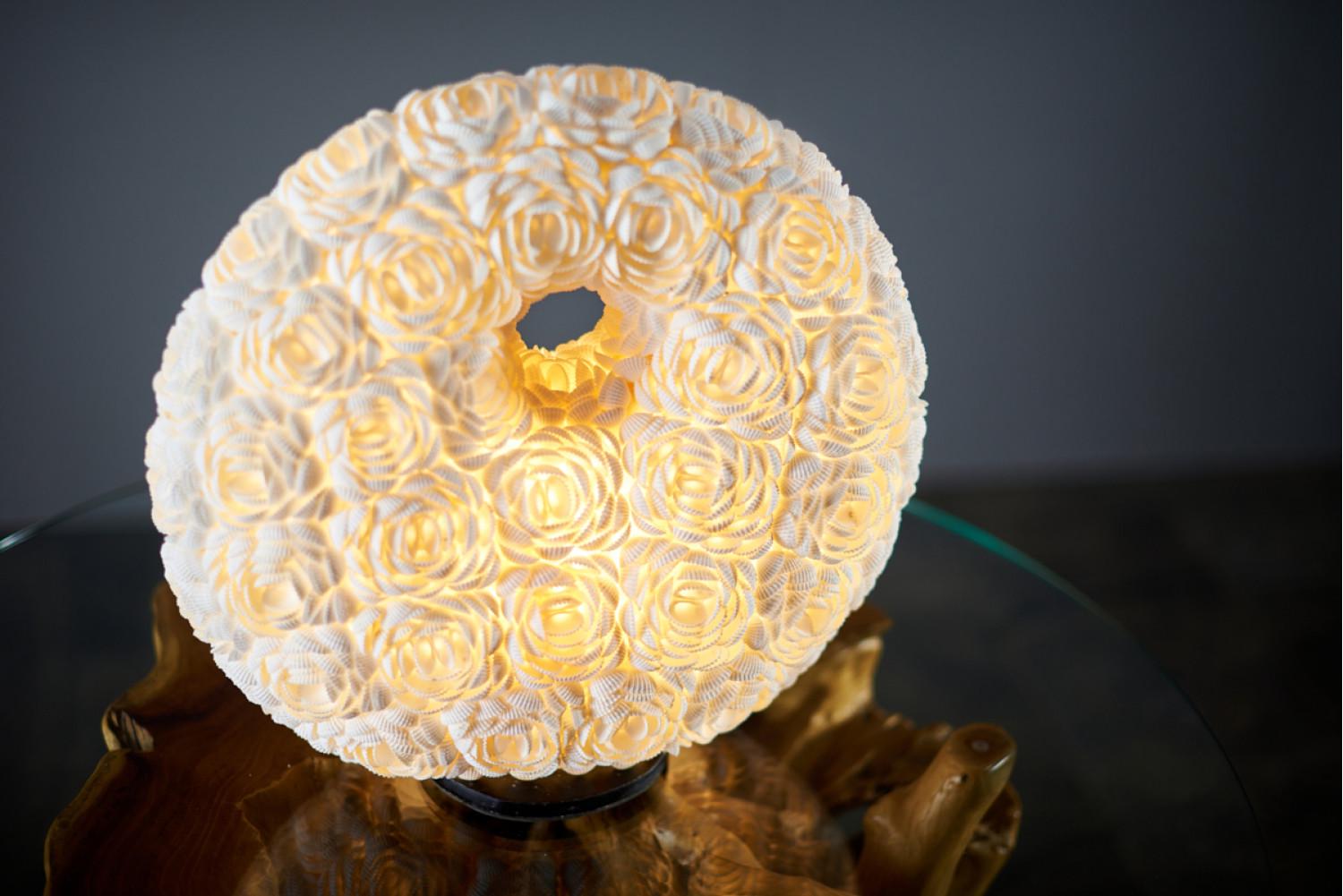 Светильник из ракушек настольный (NS-5)