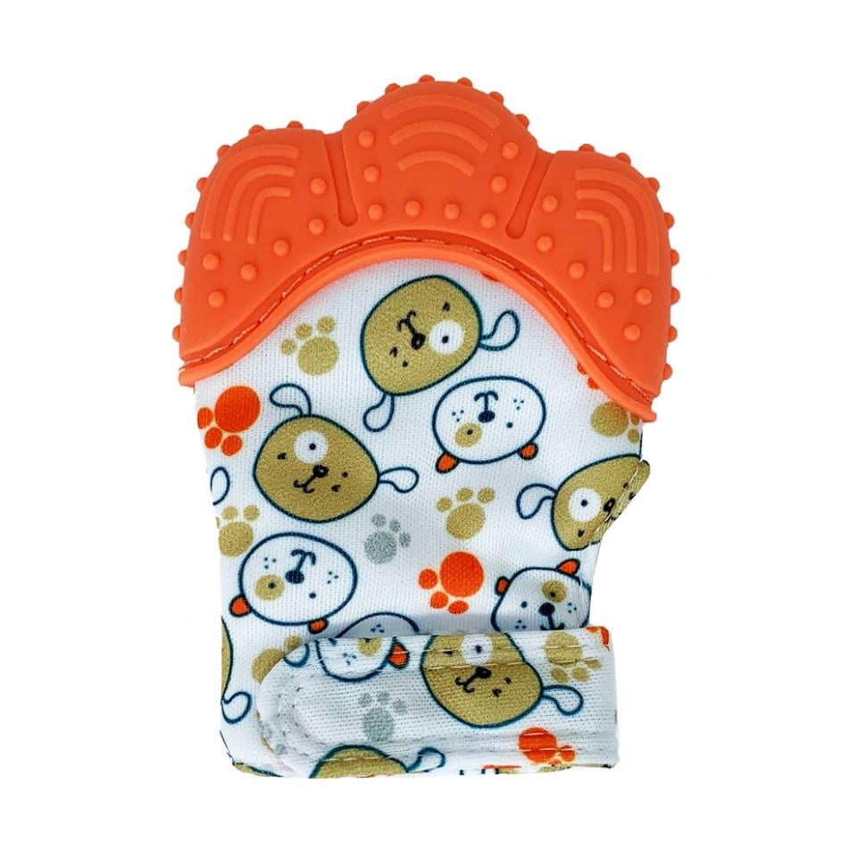 Прорізувач-рукавичка Лапка MGZ-0412 на липучці Orange (RLT39028)