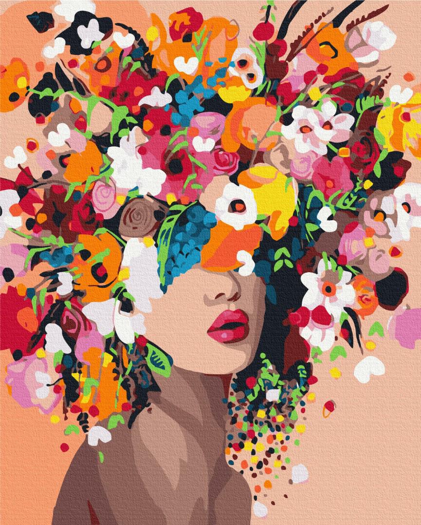 Картина по номерам Brushme Цветочная нимфа 48x60 см (BS41053L)