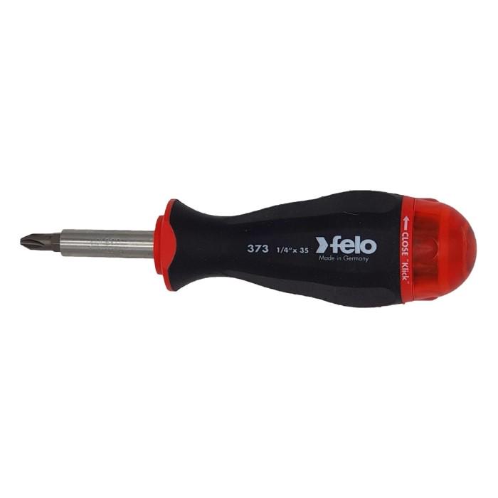 Отвертка Felo с магнитным держателем для бит в ручке 1/4" SL/PH/PZ/TXx25 мм 37320805 (14735)