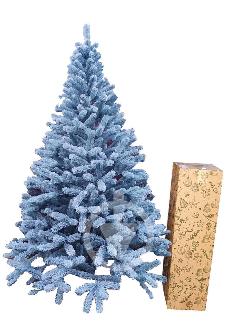 Штучна ялинка Буковельська лита 2,3 м на металевій підставці Блакитний (Бук.Г-230) - фото 1 Штучна ялинка Буковельська лита 2,3 м на металевій підставці Блакитний (Бук.Г-230) - фото 1