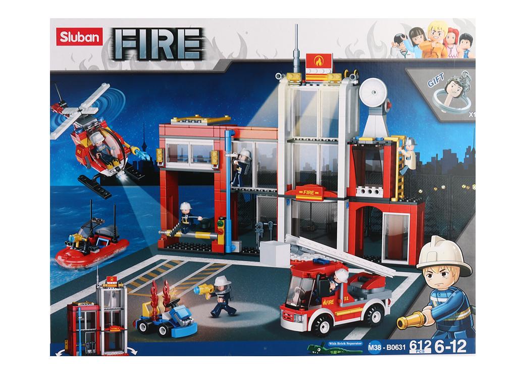 Конструктор Sluban Пожежа M38-B0631 фігурки 612 деталей (MTT-126840)