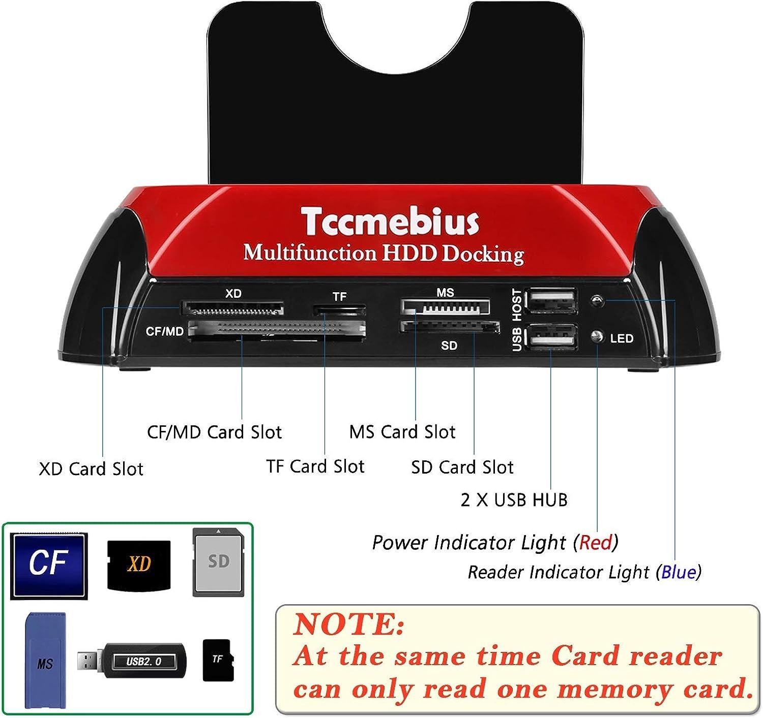 Док-станція для жорстких дисків Tccmebius TCC-S862-US USB 2.0 2 слоти зчитування карт пам'яті - фото 5