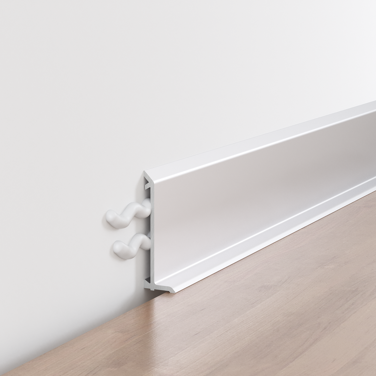 Плінтус накладний FSPRO P1240 алюмінієвий анодований 2,5 м Срібний (F1.P1240A) Плінтус накладний FSPRO P1240 алюмінієвий анодований 2,5 м Срібний (F1.P1240A)