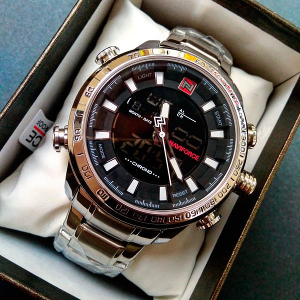 Часы наручные мужские Naviforce Savonna Silver (9093) - фото 8