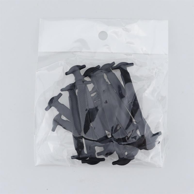 Шнурки для обуви силиконовые эластичные 16 шт. 8 пар Черный - фото 2