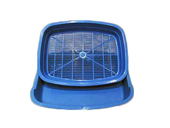 Туалет для животных с сеткой 370х270х50 мм Голубой Туалет для животных с сеткой 370х270х50 мм Голубой