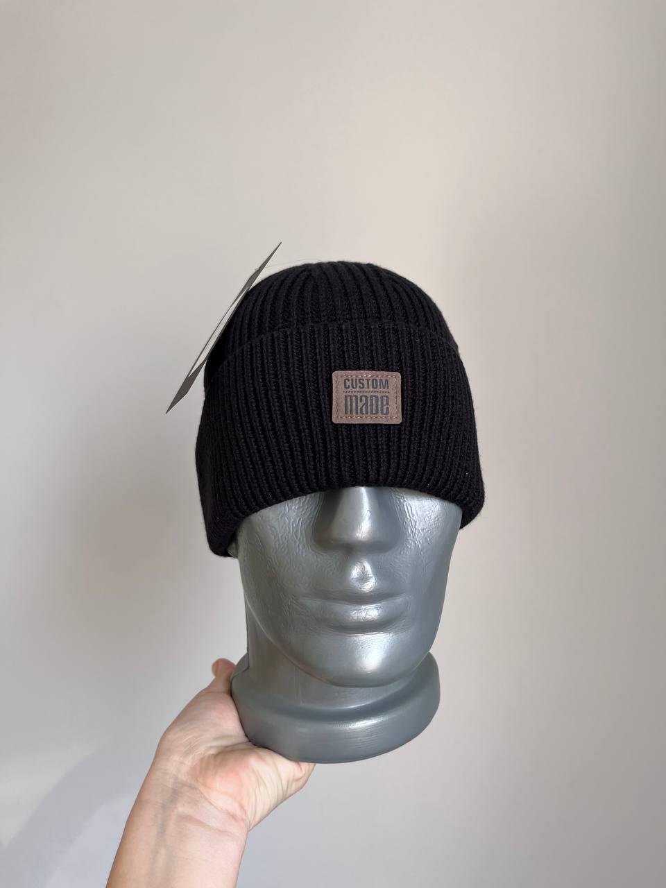 Шапка мужская вязаная ELLAN CUSTOM Черный (2492679477) - фото 3 Шапка мужская вязаная ELLAN CUSTOM Черный (2492679477) - фото 3