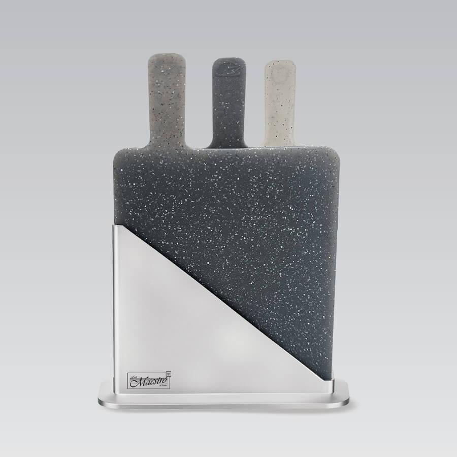 Набор кухонных досок Maestro MR-1789-TG на пластиковой подставке 235х195 мм 3 шт. (2552933358) Набор кухонных досок Maestro MR-1789-TG на пластиковой подставке 235х195 мм 3 шт. (2552933358)