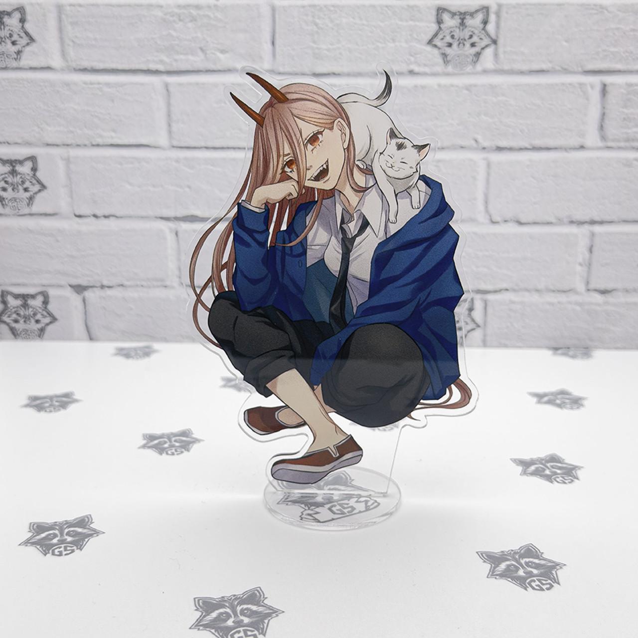 Фигурка коллекционная акриловая Аниме Человек бензопила Пауэр 1 15 см (2219409530)