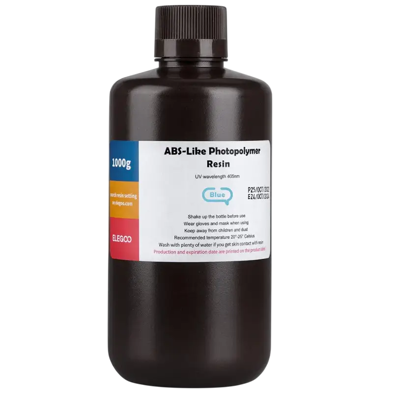 Фотополимерная смола для 3D-печати ELEGOO ABS Like Resin 1 кг синий (33739576) Фотополимерная смола для 3D-печати ELEGOO ABS Like Resin 1 кг синий (33739576)