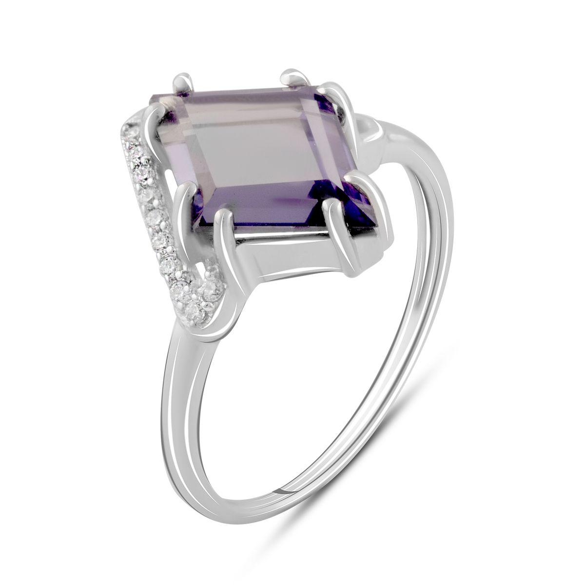 Кольцо серебряное с александритом 4,425 ct 3,22 г р. 18 (2089278)