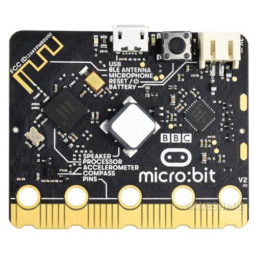 Плата разработчика BBC Micro bit V2.2 на ARM Cortex-M4 с Bluetooth-модулем (4087-aac4b) - фото 3 Плата разработчика BBC Micro bit V2.2 на ARM Cortex-M4 с Bluetooth-модулем (4087-aac4b) - фото 3