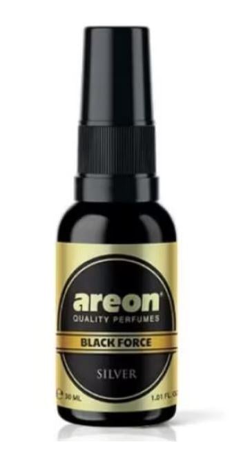 Освежитель спрей Areon Perfume Premium Black Force Silver стеклянный концентрат 1:2 30 мл (444681)
