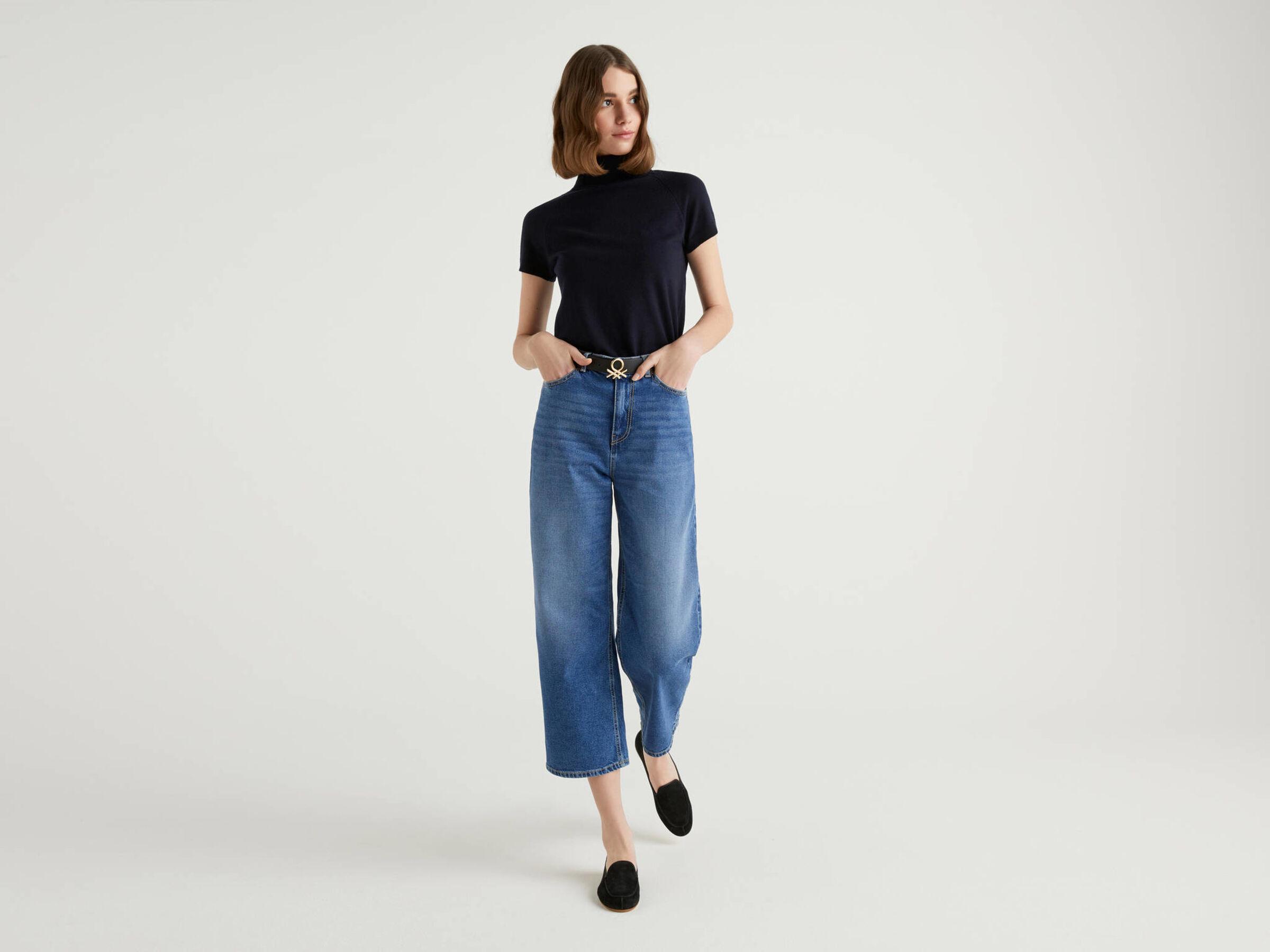 Футболка жіноча Benetton 1035e2544 XS Синій - фото 3