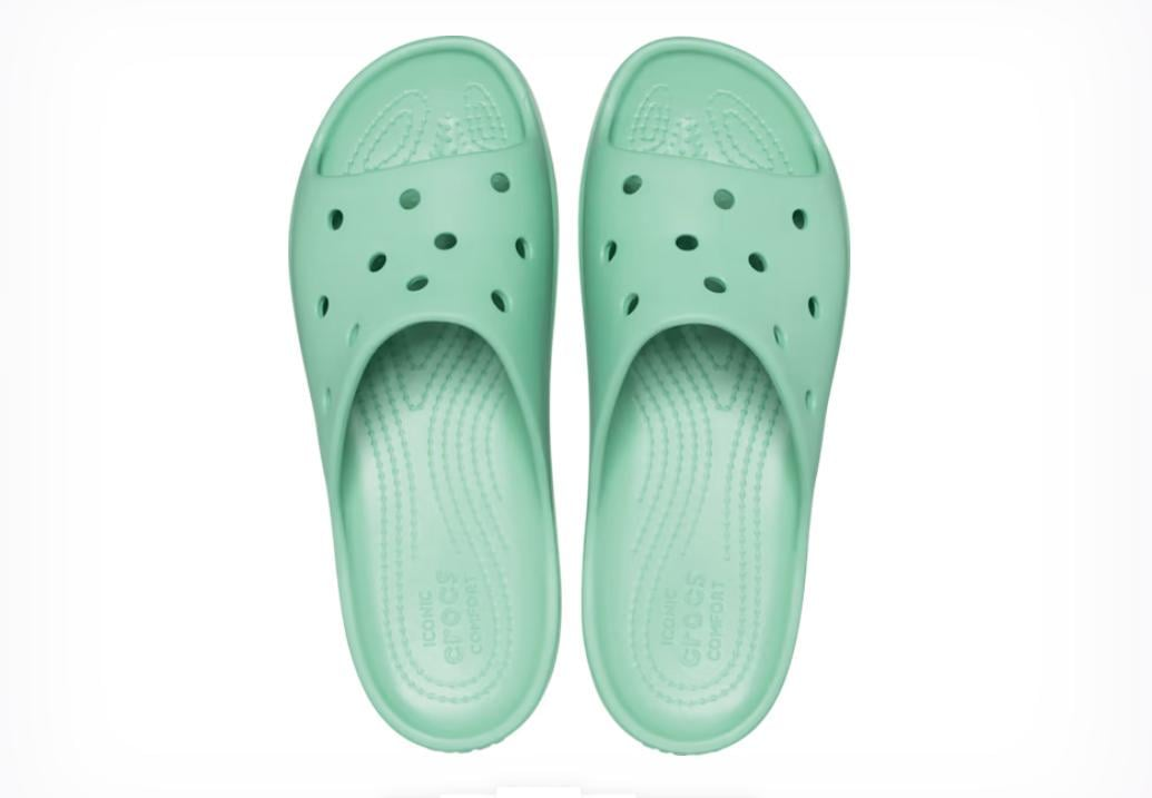 Шльопанці жіночі Crocs Classic Platform Slide M8W10 р. 41 26,5 см Jade Stone (208180) - фото 4
