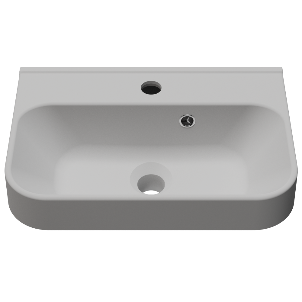 Раковина подвесная Amidicon Comfort 45 из литого камня глянцевая 450х300 м (TPW-COMFORT_45_HL)
