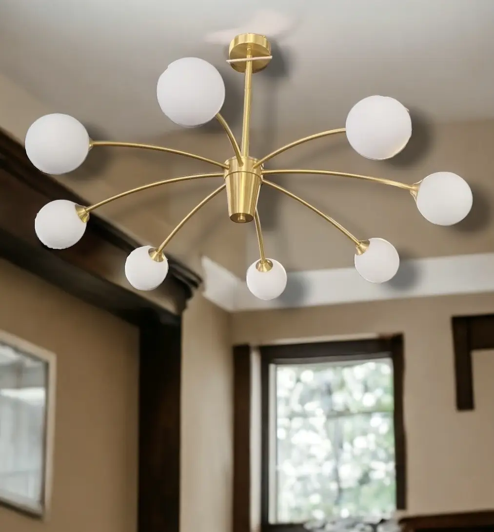 Люстра світлодіодна Кулі 8914 8 плафонів Золотистий (66f46b9d433676185f128ff8) Люстра світлодіодна Кулі 8914 8 плафонів Золотистий (66f46b9d433676185f128ff8)