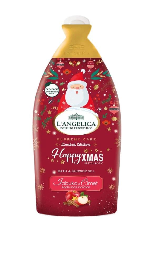 Гель для душа L'Angelica Happy Xmas Яблоко и Корица 500 мл