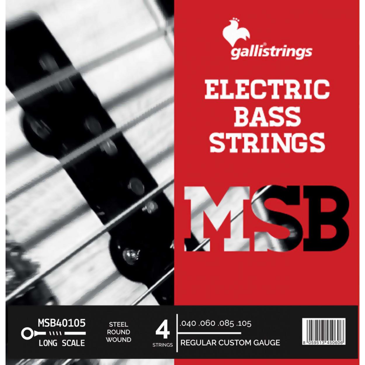 Струны для бас-гитары GalliStrings MSB40105 4 Strings Regular Custom (58964) Струны для бас-гитары GalliStrings MSB40105 4 Strings Regular Custom (58964)