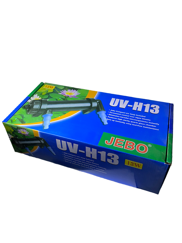 Стерилізатор для акваріума Jebo ультрафіолетовий 13 Вт (UV-H13W) Стерилізатор для акваріума Jebo ультрафіолетовий 13 Вт (UV-H13W)