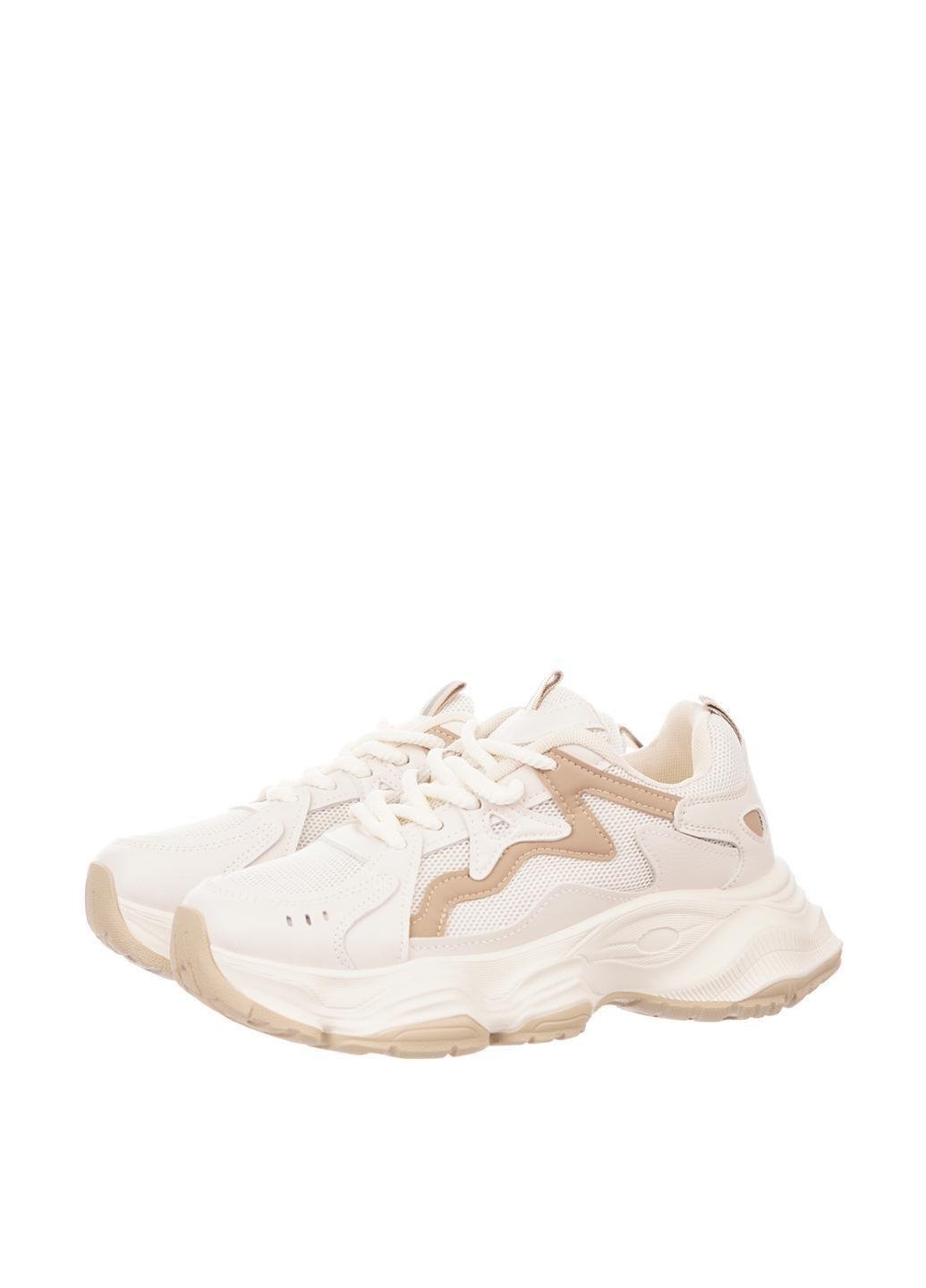 Кроссовки женские GUKKCR р. 39 Бело-бежевый (270908-39)