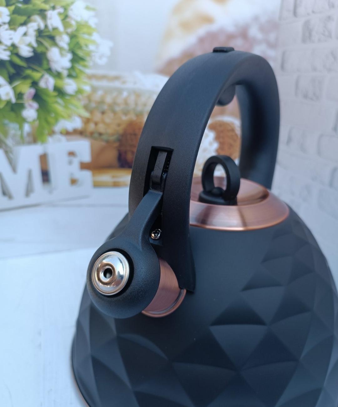 Чайник Kamille KM-0867 со свистком из нержавеющей стали 3 л (21104794) - фото 2