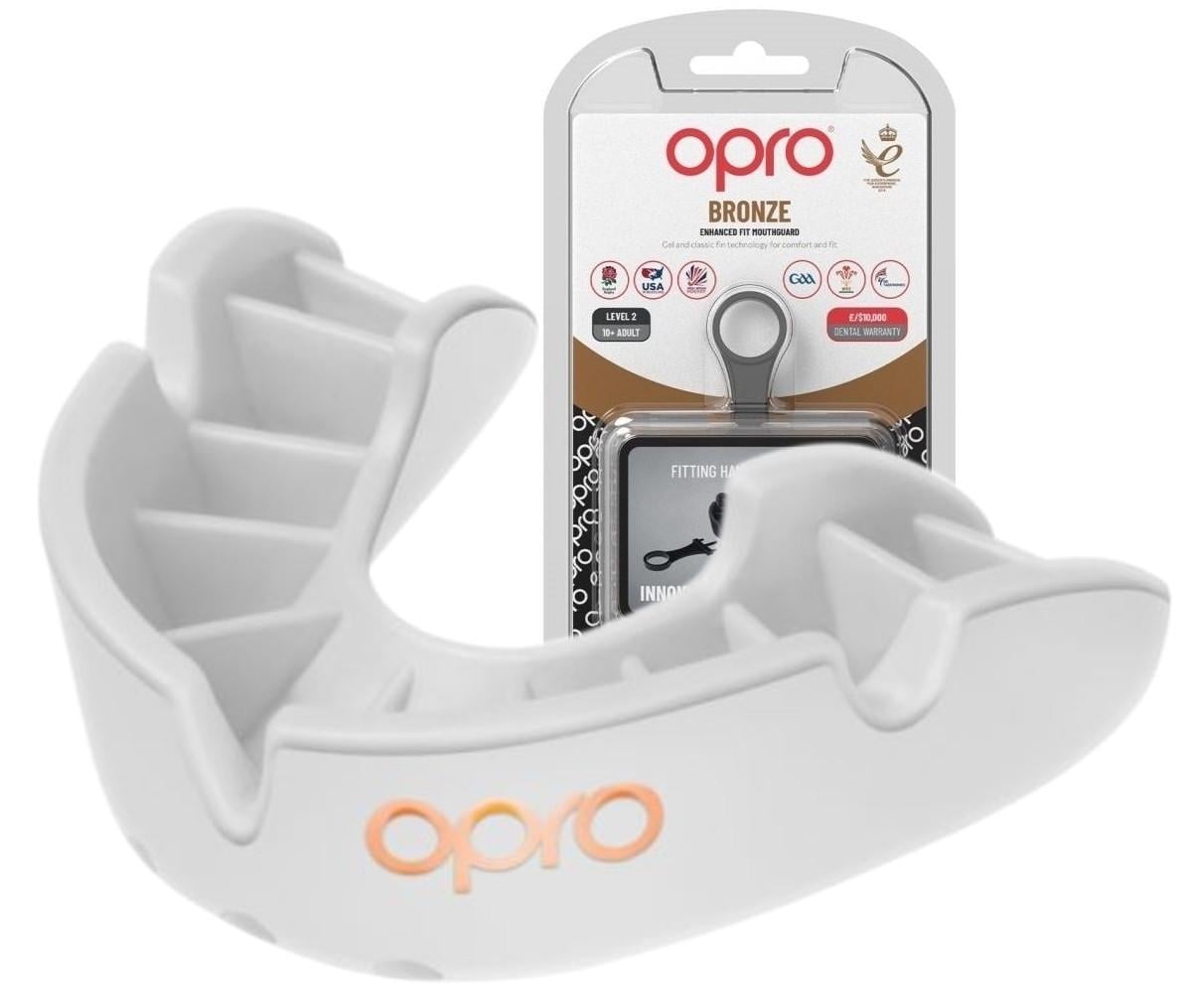 Капа для взрослых Opro Bronze с 11 лет White (Bronze_White)
