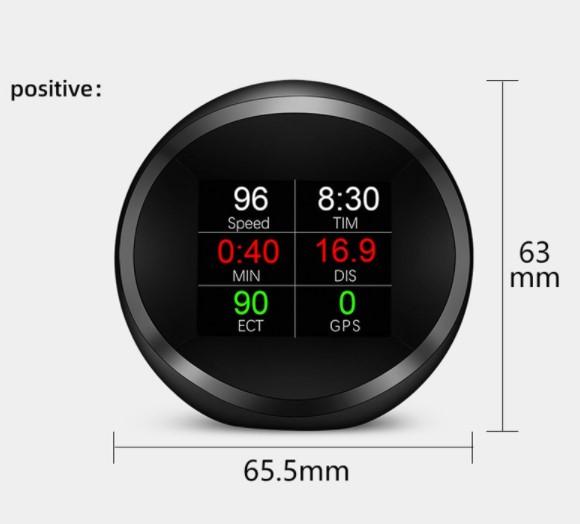 Бортовой компьютер OBD2 HUD P11 GPS (1538661713) - фото 2