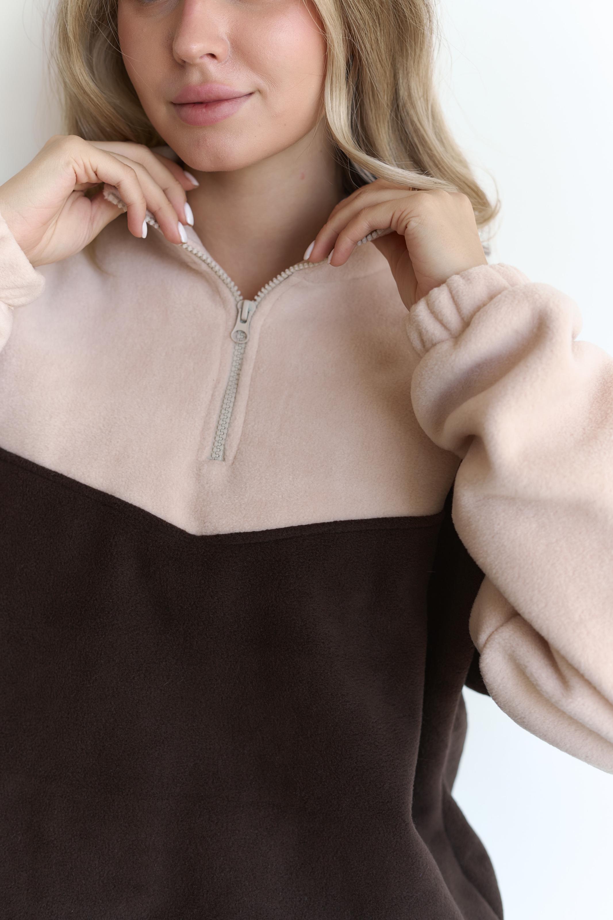 Костюм флісовий TWINS L/XL Шоколад/Бежевий (10002LXL) - фото 3 Костюм флісовий TWINS L/XL Шоколад/Бежевий (10002LXL) - фото 3