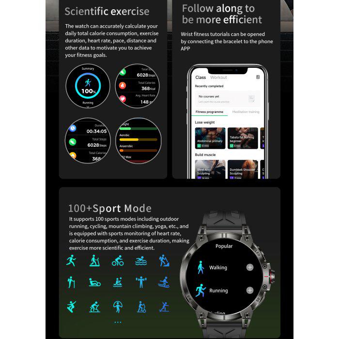 Смарт-часы UWatch Smart Stalker Max Black с компасом (1934) - фото 15 Смарт-часы UWatch Smart Stalker Max Black с компасом (1934) - фото 15