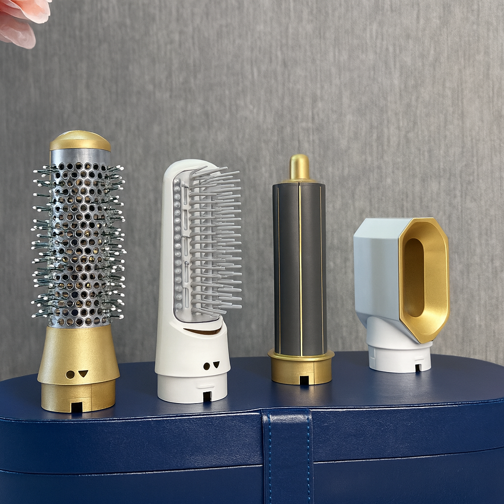 Стайлер для волосся Beauty Hair Style 5в1 з 5 насадками для укладання/випрямлення та об'єму волосся зі шкіряним кейсом Білий - фото 5 Стайлер для волосся Beauty Hair Style 5в1 з 5 насадками для укладання/випрямлення та об'єму волосся зі шкіряним кейсом Білий - фото 5