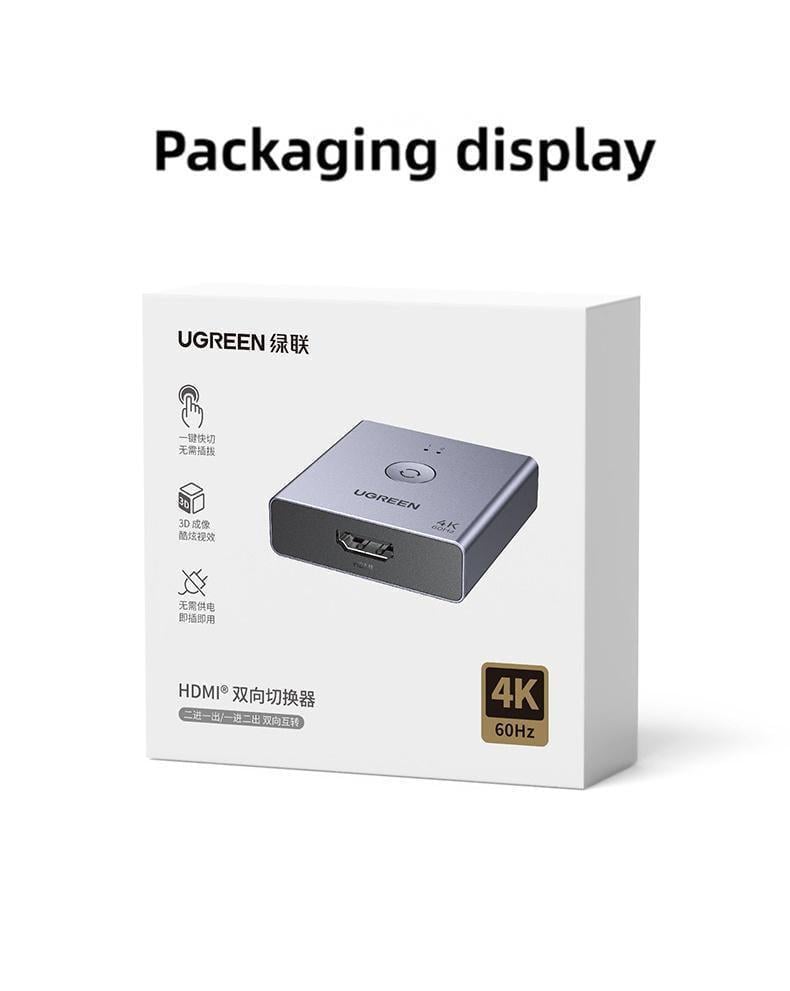 Перемикач HDMI Ugreen HDMI 2.0 4K Темно-сірий (55006) - фото 12