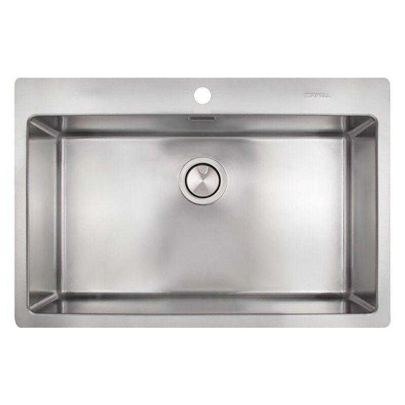 Мойка для кухни Apell Linear Plus LNP77FBC 770x510 мм матовая 0,8 мм (62755)