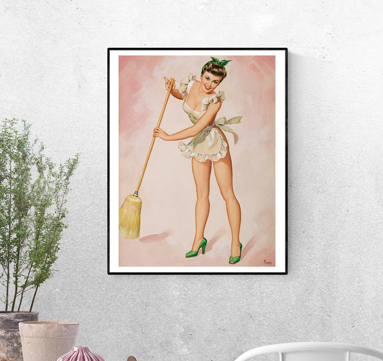 Постер Домохозяйка Перла Алиса Фруше формат А-5 (pin_up010213_Poster)