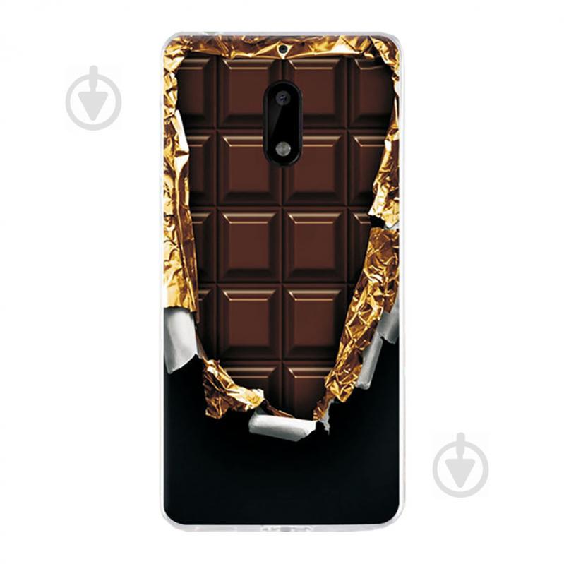 Чехол с рисунком Printed Silicone для Nokia 6 Шоколадка (hub_lVAj88897)
