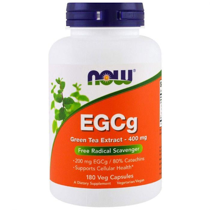 Добавка Now Foods EGCG Екстракт зеленого чаю 400 мг 180 вегетаріанських капсул (8818220)