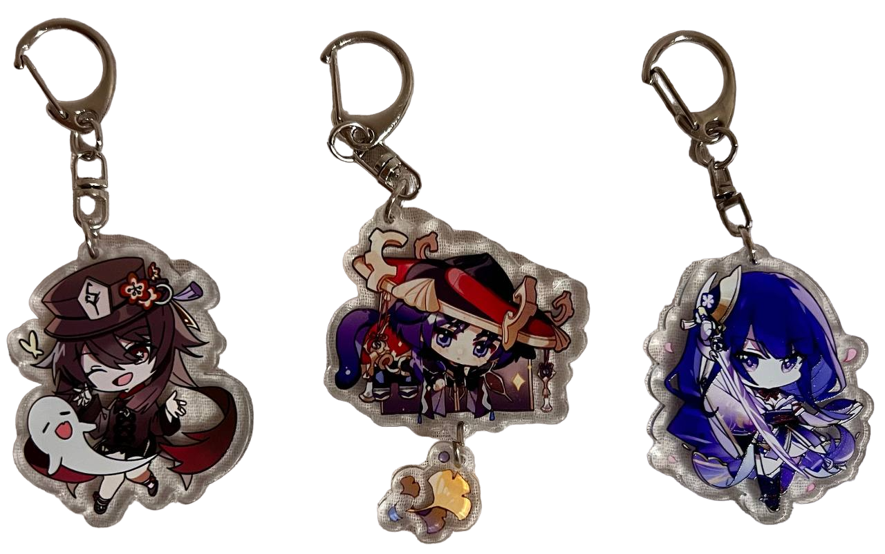 Набор брелоков Геншин Импакт 3 шт. (91742)